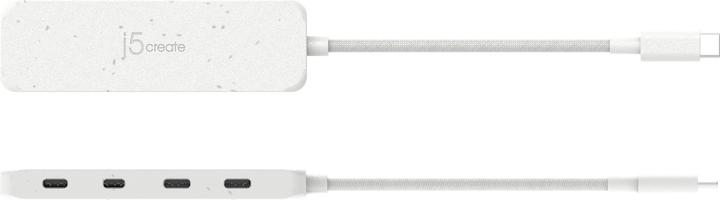 Actual product image j5Create Eco-Friendly USB-C to 4-Port Type-C Gen 2 Hub, USB 3.2 Gen 1 (3.1 Gen 1) Type-C, USB 3.2 Ge (USB-C, 4 Ports)