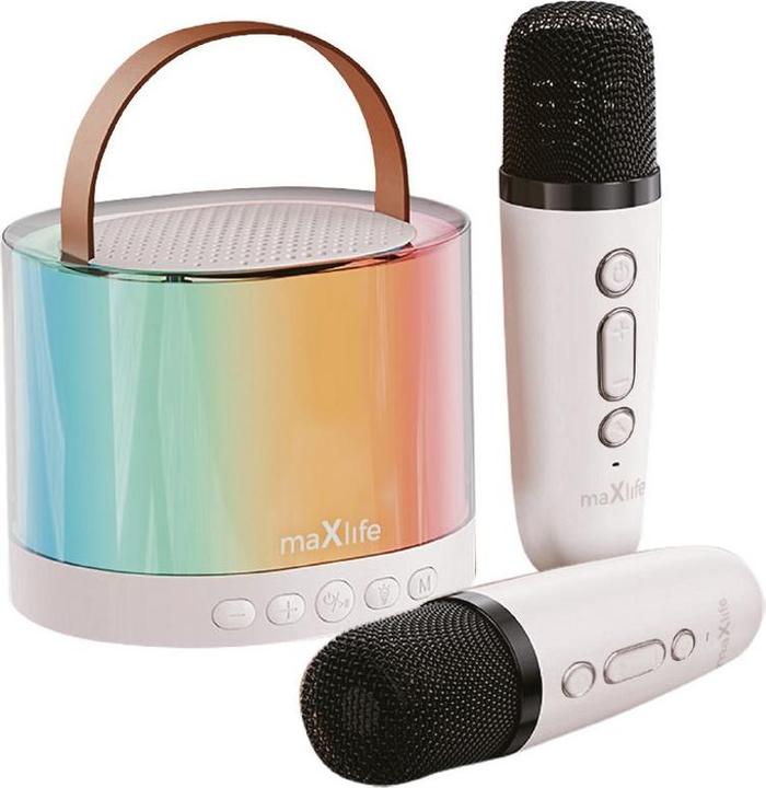Image du produit Maxlife Enceinte karaoké Bluetooth MXKS-200 rose (5 h)