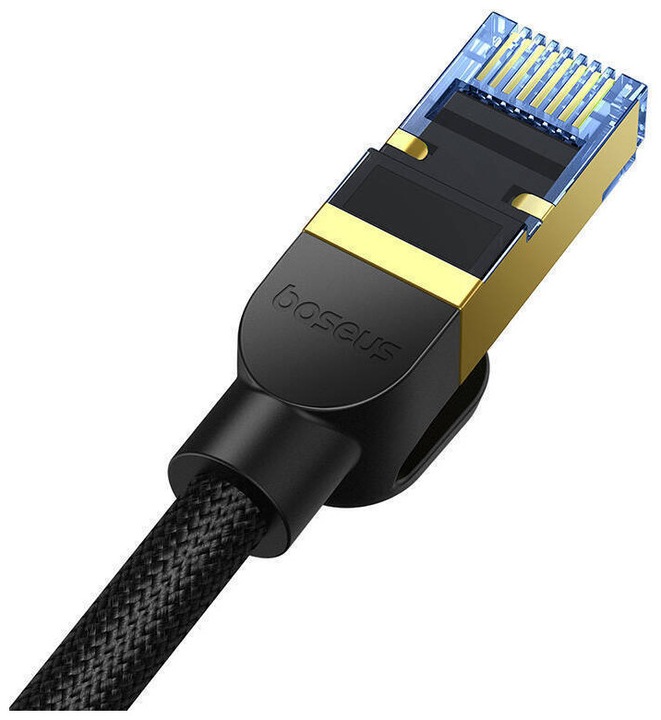 Produktbild Baseus Braided network cable cat.7 Ethernet RJ45, 10Gbps, 5m (black) (S/UTP, CAT7, 5 m)