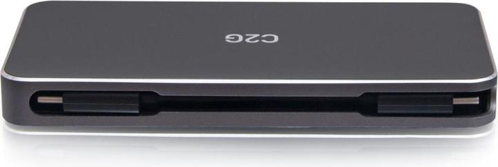 Produktbild C2G USB-C 7-in-1 Dual Display MST-Dockingstation mit HDMI, DisplayPort, Ethernet, USB und Power Deli (USB-C)