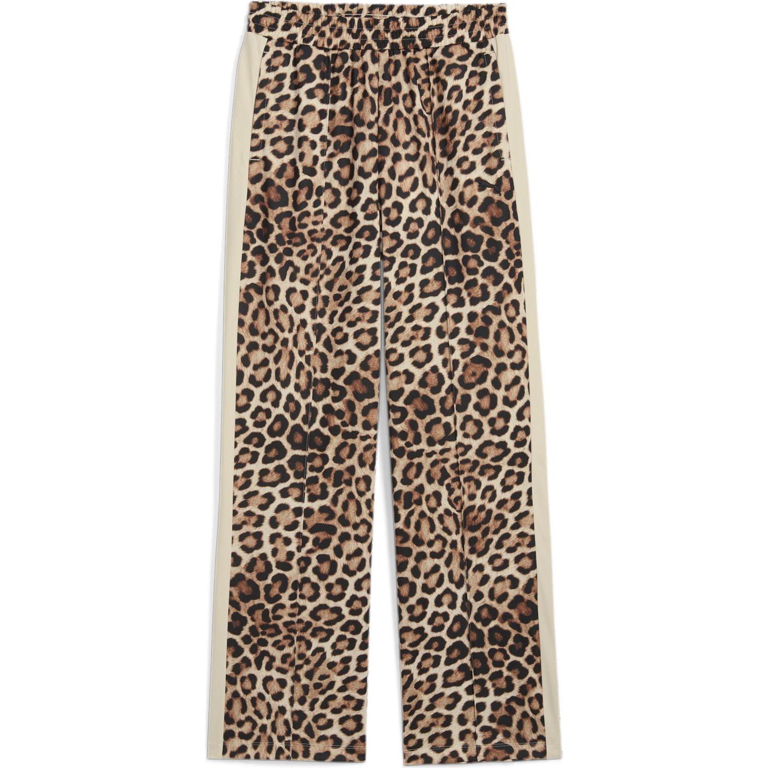Puma, Damen, Sporthose, T7 LEO LUXE AOP Straight Pants op (XS), Weiss, XS
