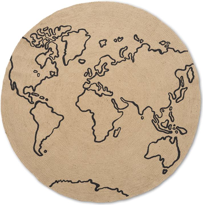 Actual product image Ferm Living Jute Carpet (Ø 100 cm)
