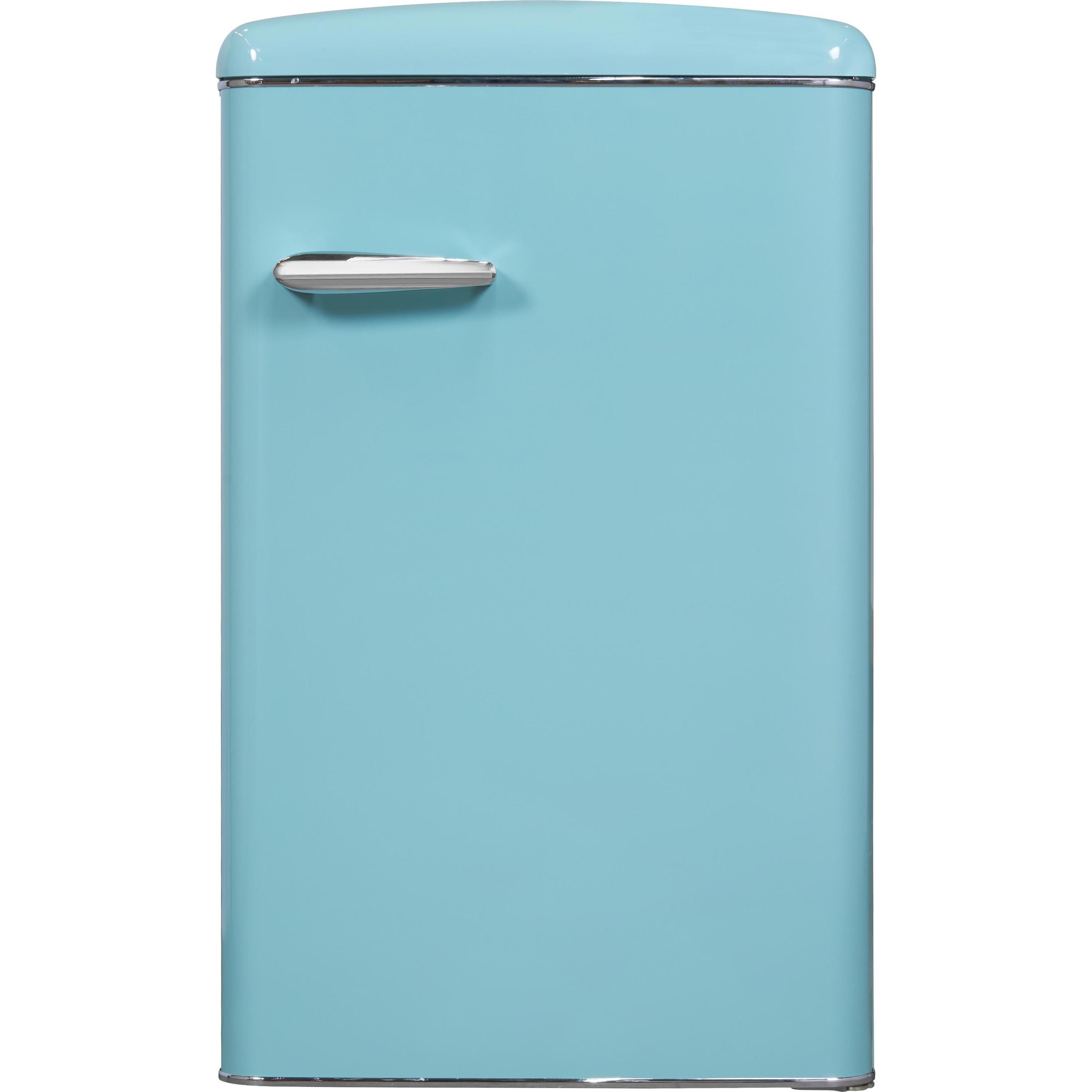 Exquisit Exqu K?hlschrank RKS120VH160F taubenblau 810210203, Retro, Kühlschrank Freistehend, Türkis