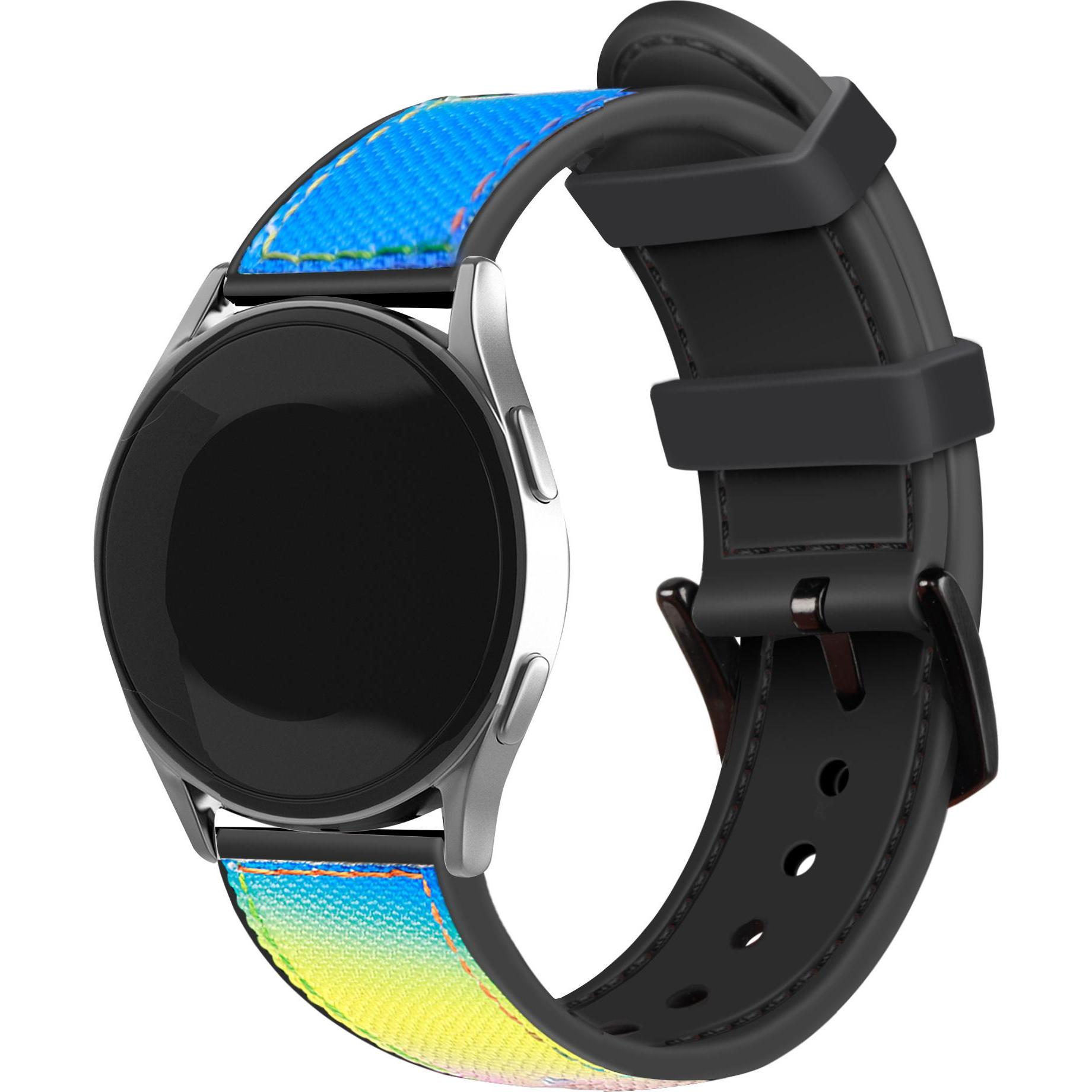 Strap-it Armband (Nylon, Silikon, Xiaomi Mi Watch), Uhrenarmband, Mehrfarbig