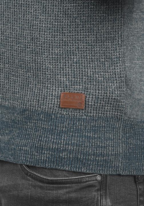 Actual product image Blend Ganbolf Men's Jumper Chunky Knit Pullover Troyer Made Of 100% Cotton With Zipper (S)