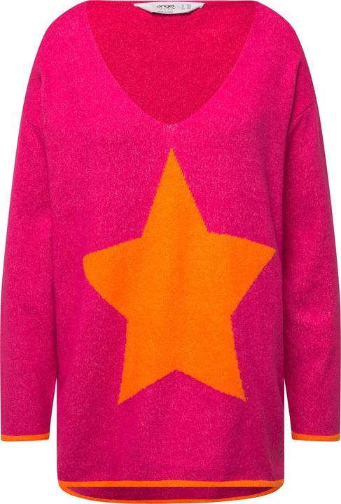 Produktbild Angel of Style Pullover, oversized, Sterne, V-Ausschnitt, Langarm (54)