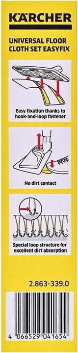 Image du produit Kärcher Kit universel de lingettes pour sols EasyFix