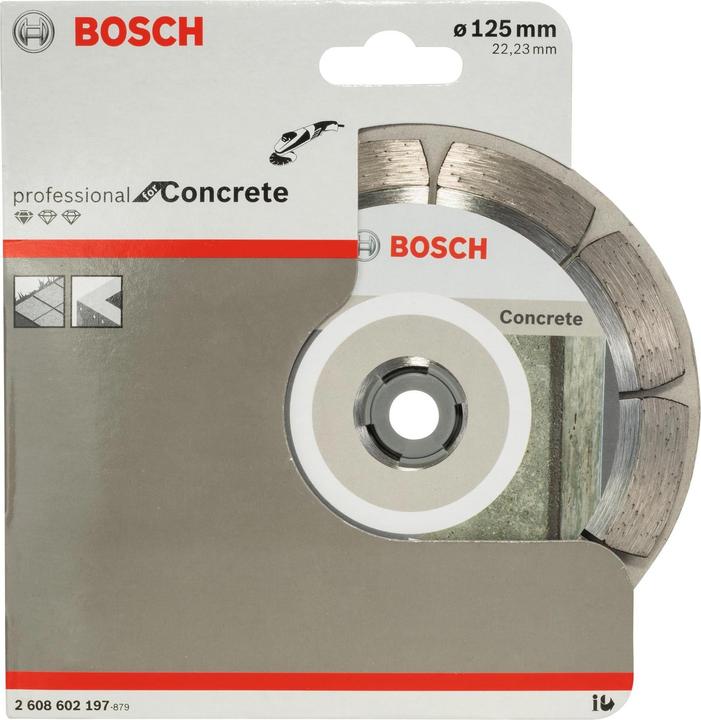 Produktbild Bosch Professional Zubehör Diamanttrennscheibe Standard for Concrete, 125 x 22,23 x 1,6 x 10 mm, 1er-Pack