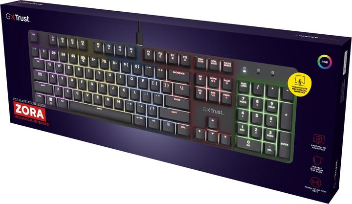 Actual product image Trust Gxt871 Zora Mechanical Keyboard (DE, Cable)