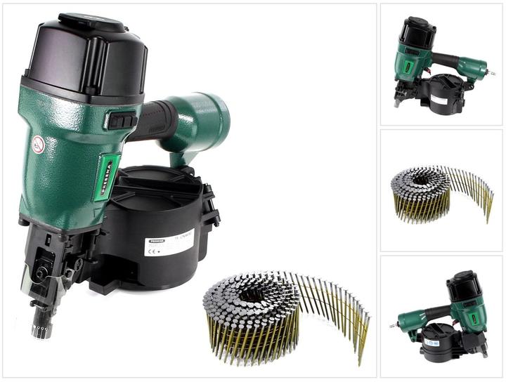 Actual product image Prebena 7F-CNW90-S01 Cloueuse pneumatique et Agrafeuse pour clous à tôle, type CNW de 45 à 90 mm +