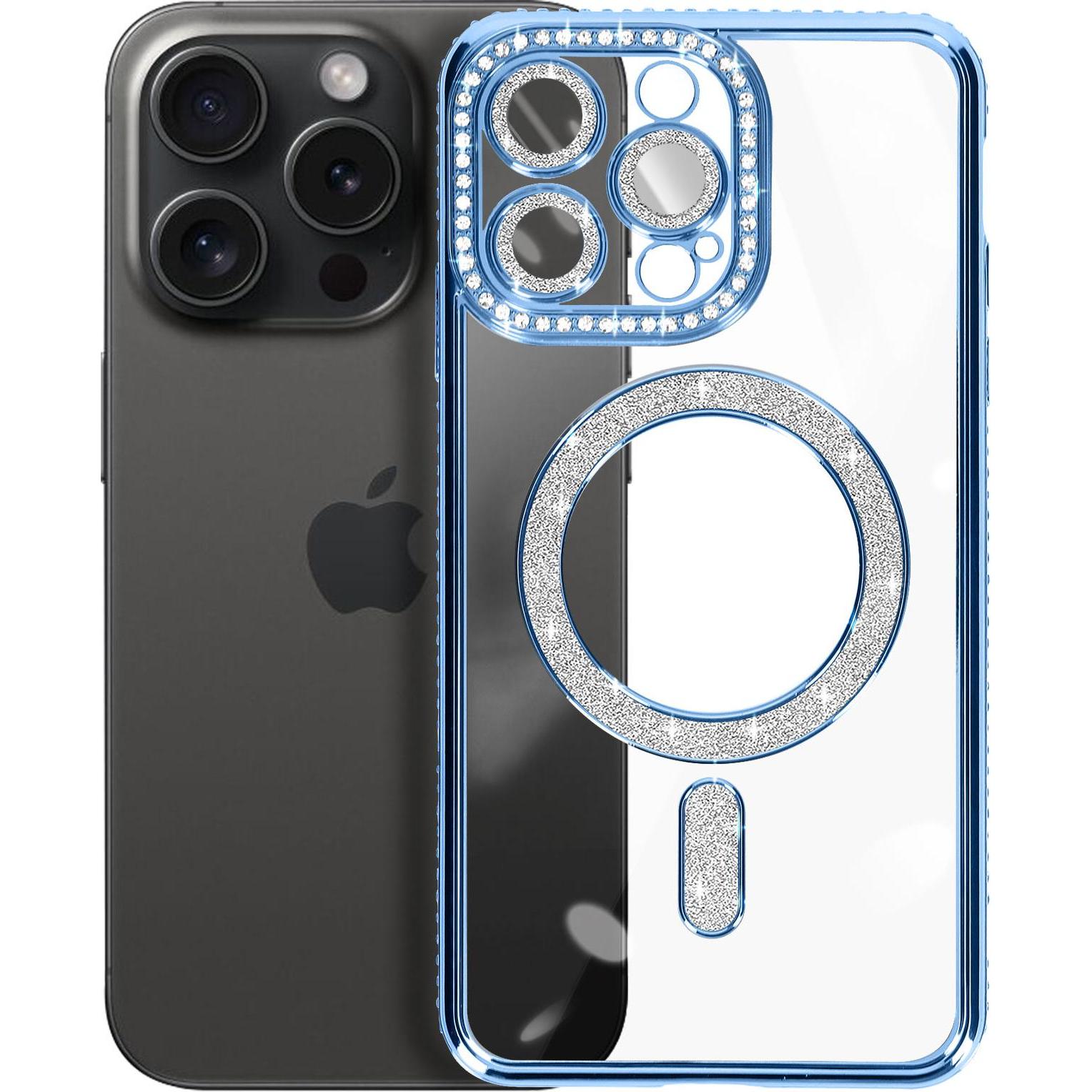 Thumbnail - Avizar Glamor Guard Case (Apple iPhone 15 Pro), Smartphone Hülle, Blau
