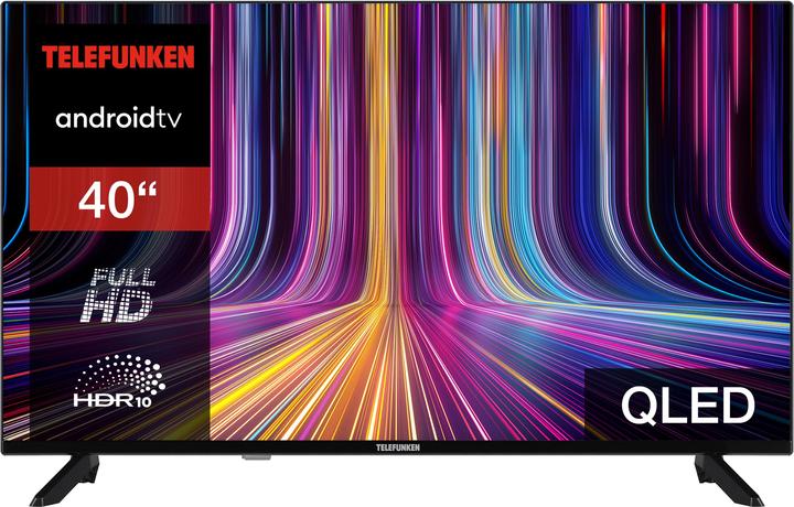 Telefunken QLED TV 40 inch TV Full HD Android TV (HDR Smart TV, triple tuner) QF40AO750S (40", QLED, Full HD, 2024)