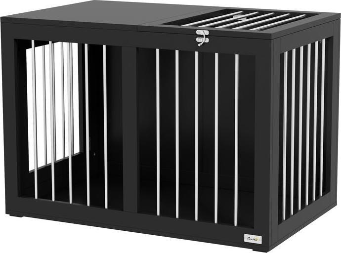 Swisshandel24 Dog cage for home, dog kennel, pet cage for medium sized dogs, dog box with doors, dog kennel with (Dog house)