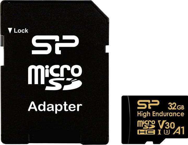 Produktbild Silicon Power 32Go MicroSD Card Golden (32 GB, microSDHC, U3, UHS-I)