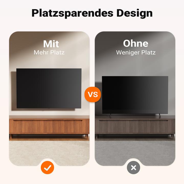 Produktbild Wiltec TV Halterung 23"–65" Wandhalterung schwenkbar 35kg Fernsehhalterung (Wand, 35 kg, 23" - 65")