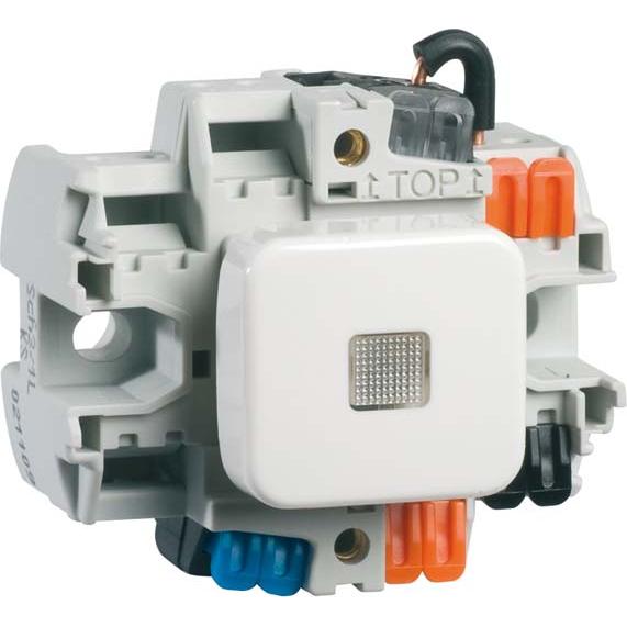 Peha Inserto pressostato D 326 ES GLK, Pulsante + Interruttore, Verde