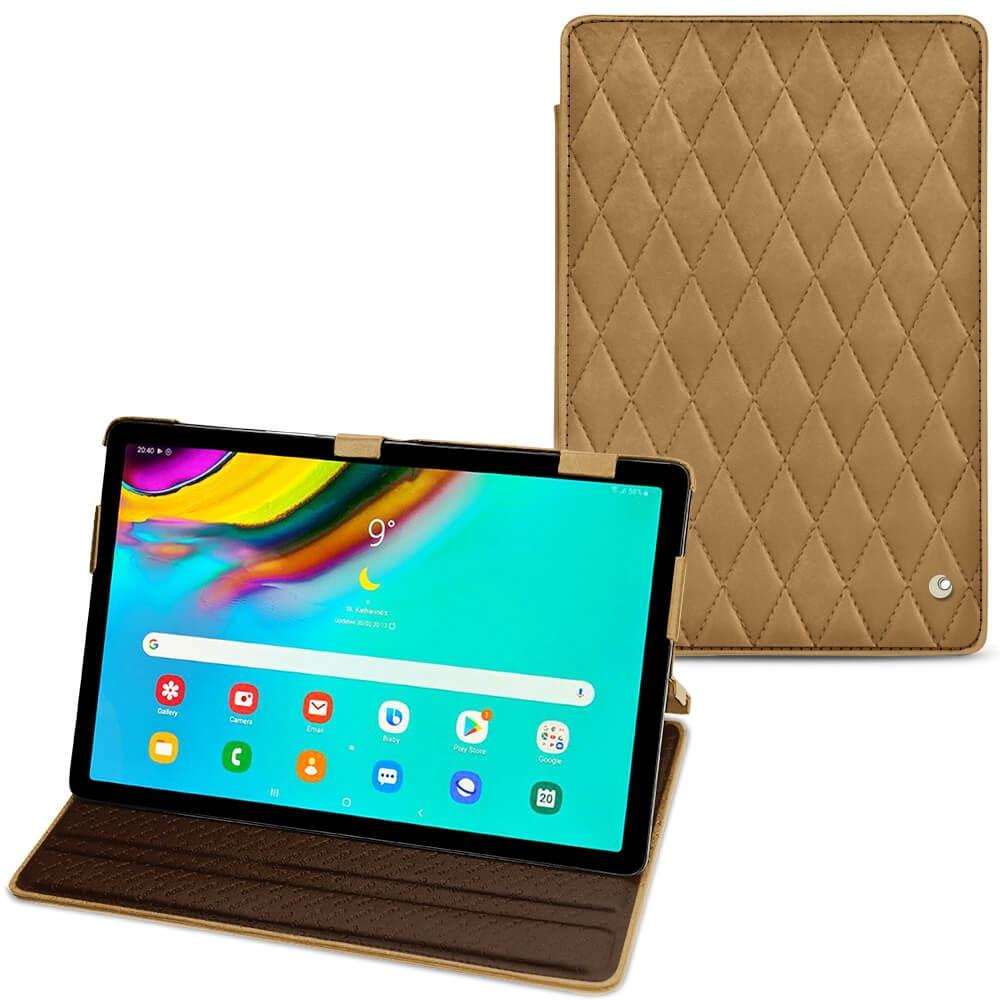 Thumbnail - Noreve Lederschutzhülle horizontal (Galaxy Tab S5e), Tablet Hülle, Braun