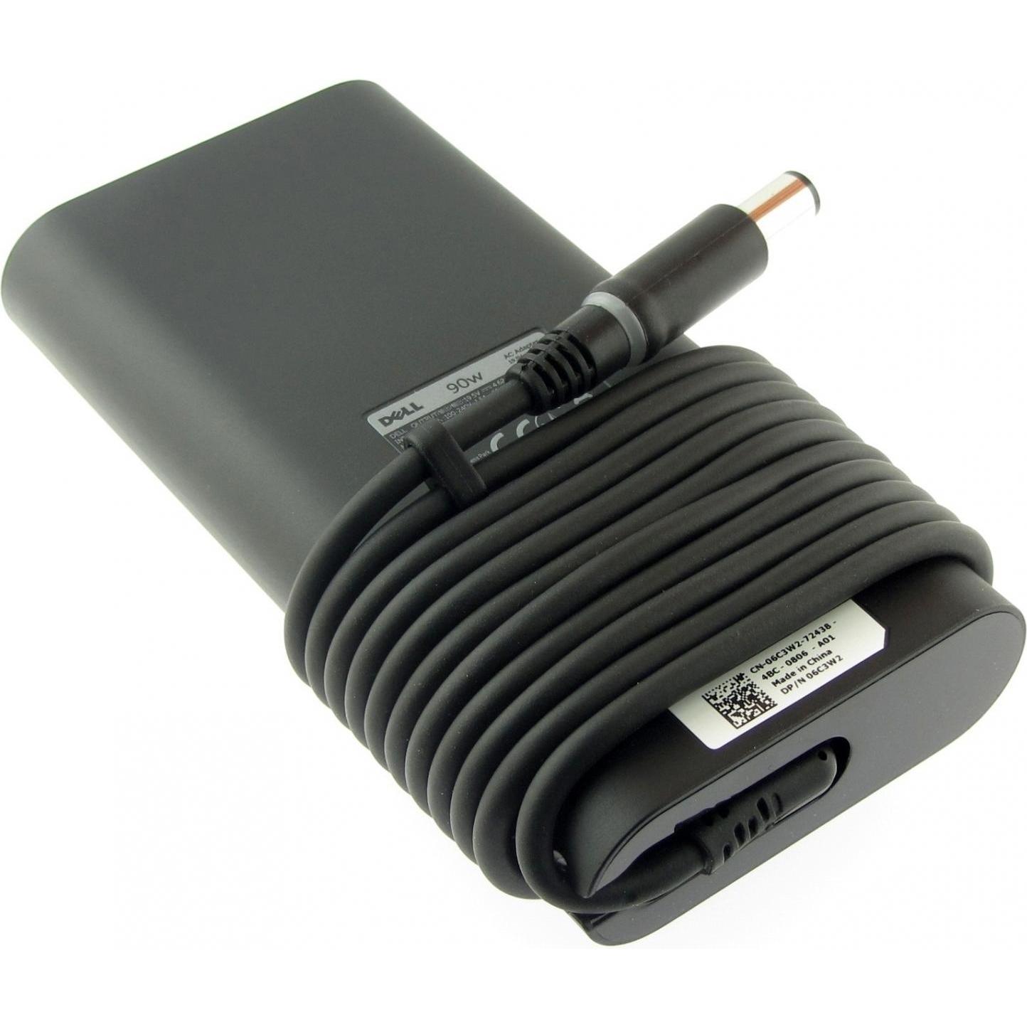 Dell Slim Netzteil 90 Watt (90 W), Notebook Netzteil, Schwarz