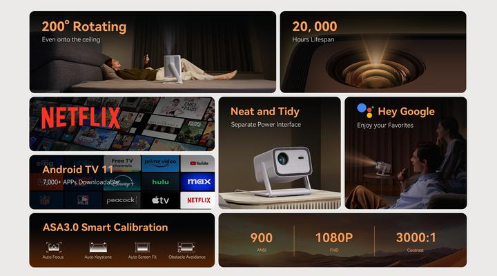 Produktbild Wanbo Vali 1 (Full HD, 900 lm, 1.35:1)