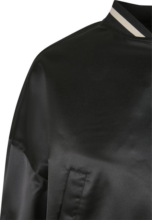 Actual product image Urban Classics College Jacket Ladies Short Oversized Satin (M)