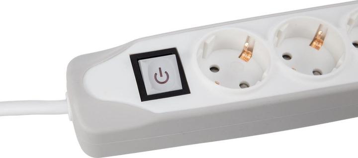 Image du produit Perel Barrette de 5 prises STECK avec interrupteur - 2 ports USB - CABLE : 1.5 m - GRIS/BLANC? - SCHUKO (5x, CEE 7/3, 1 m)