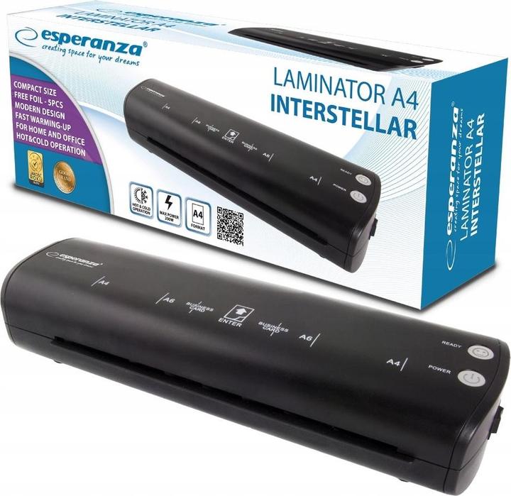 Actual product image Esperanza EFL004 laminator Black (A4)