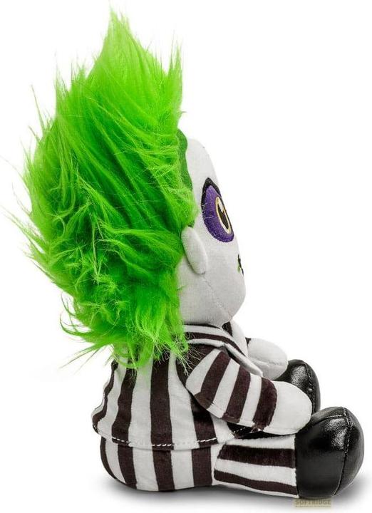 Actual product image Kidrobot Beetlejuice Phunny plush figure Beetlejuice Sitting with Striped Outfit 18 cm (18 cm)