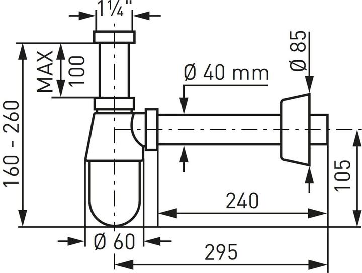 Actual product image Diaqua Siphon (Bottle siphon, 1 1/4")