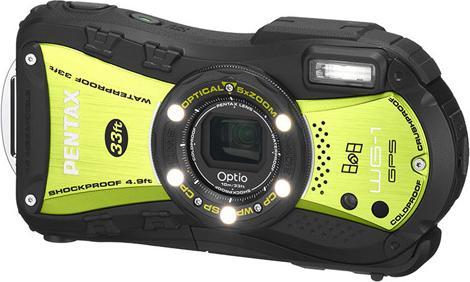 Pentax Optio WG-1 GPS, 14MP, zoom 5x WW, impermeabile, verde (1/2,3'')
