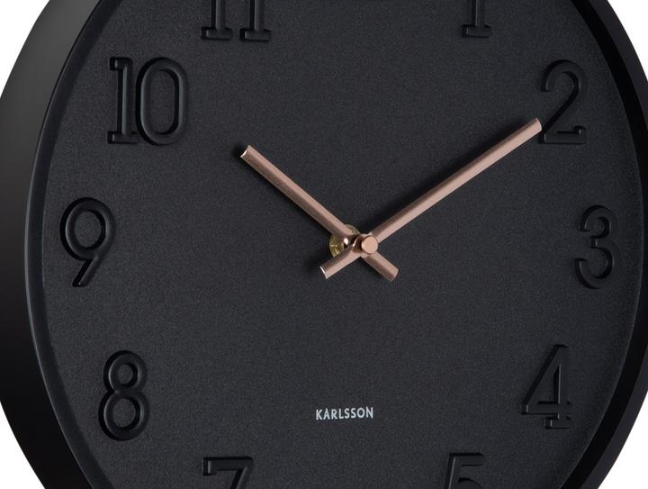 Produktbild Karlsson Wanduhr Calma 30 x 3.8 cm, Schwarz matt (30 cm)
