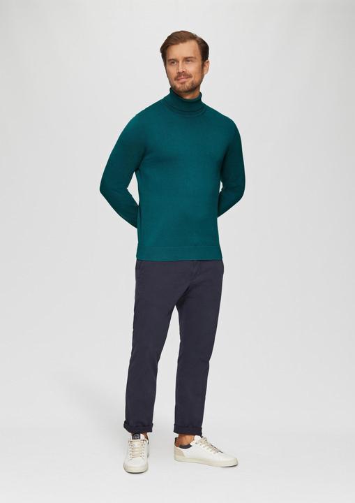 Produktbild S.Oliver Strickpullover Rollkragenpullover aus Baumwolle (XXL)