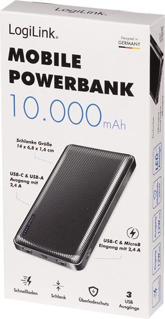 Produktbild LogiLink PA0328RF (10000 mAh, 12 W, 37 Wh)
