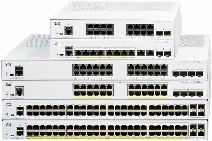 Produktbild Cisco PoE+ Switch CBS350-24P-4G-EU 28 Port (24 Ports)