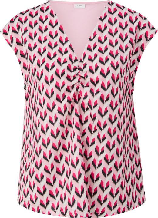 Produktbild s.Oliver T-Shirt Top mit Raffung (38)
