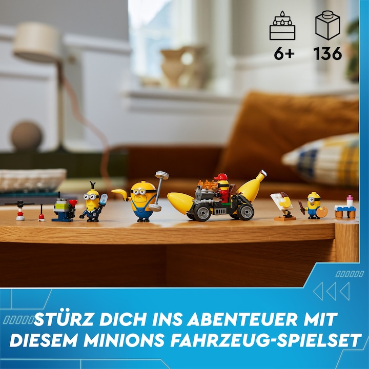 Image du produit LEGO Les Minions et la voiture banane (75580, LEGO Minions)