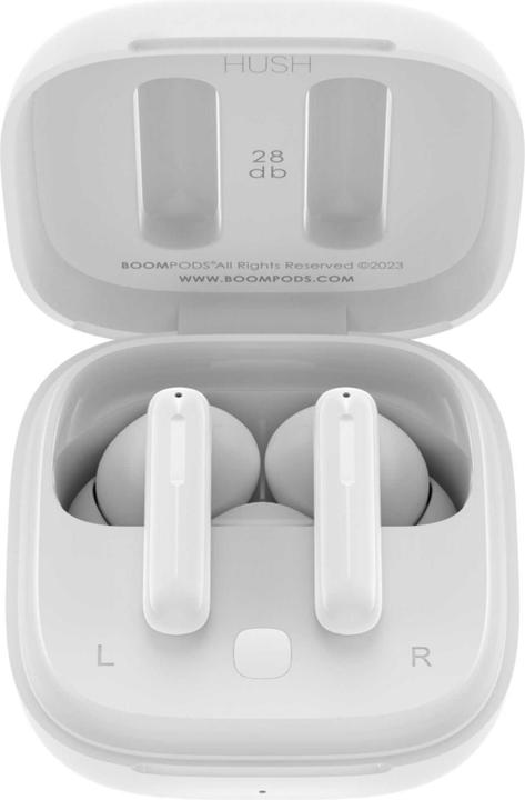 Boompods Bassline Hush White (ANC, 30 h, Kabellos)