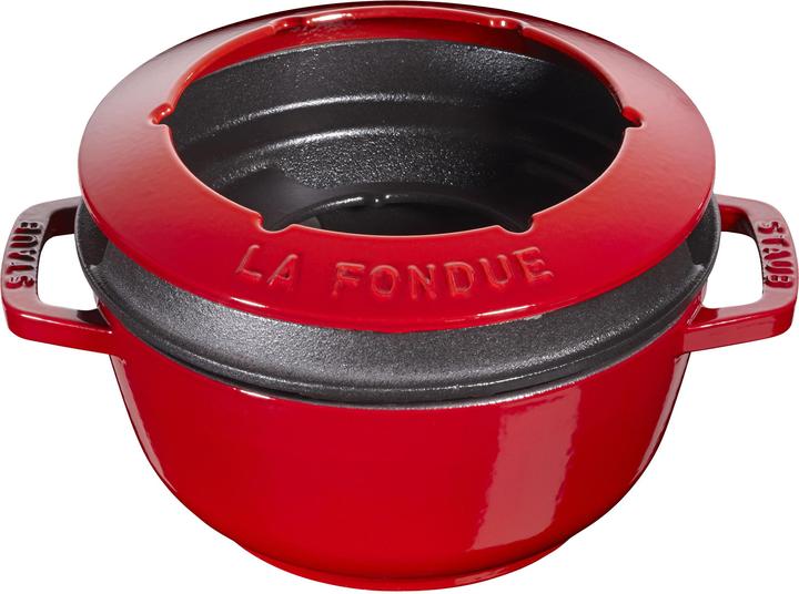 Produktbild Staub Fondue Set kirschrot (Käsefondue, Fondue Bourguignonne)