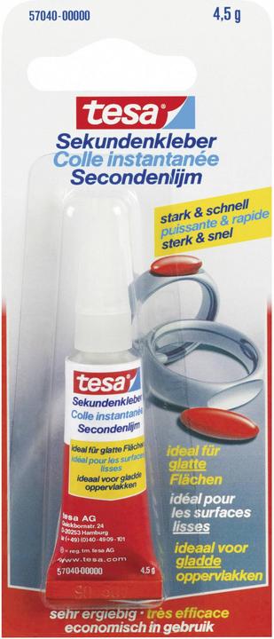 Actual product image tesa Superglue in a blister pack (4.50 g)