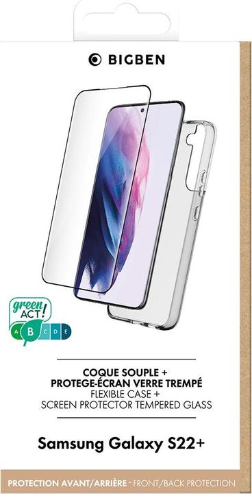 Image du produit Bigben Housse de protection pour Samsung G S22+ 5G, verre trempé, transparent (Samsung Galaxy S22 5G)