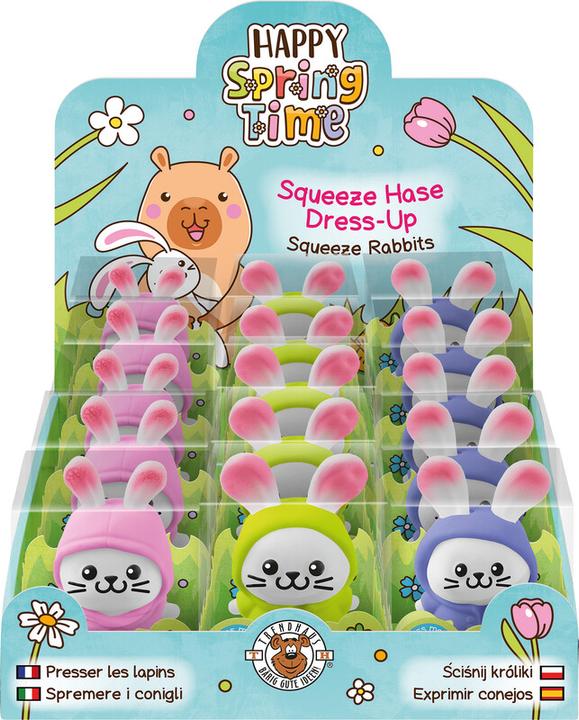 Actual product image Magni Squeeze Hase Dress-Up 2 Teile 3fach sortiert