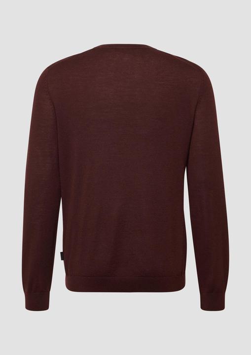 Produktbild s.Oliver Strickpullover Strickpullover aus reiner Merinowolle (L)