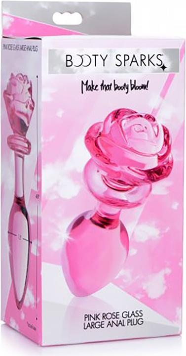 Produktbild XR Brands Glass Large Anal Plug Rose
