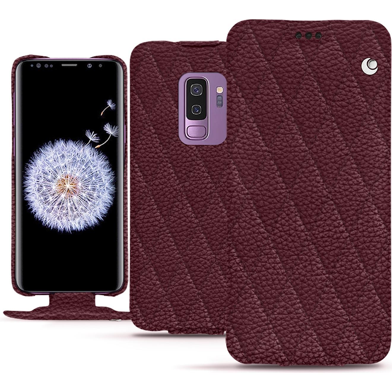 Thumbnail - Noreve Lederschutzhülle vertikal (Samsung Galaxy S9+), Smartphone Hülle, Violett