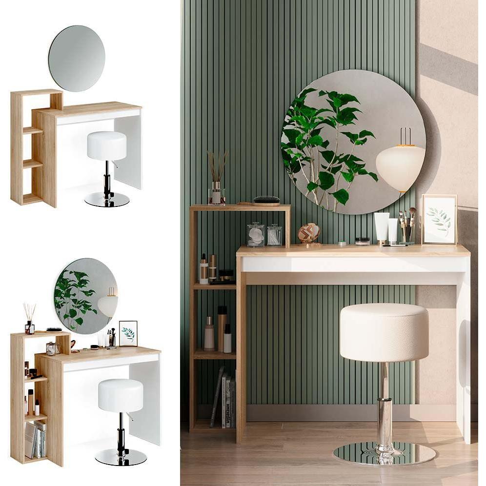 Thumbnail - Vicco, Schminktisch, Leo mit Hocker (100 x 90 x 40 cm)