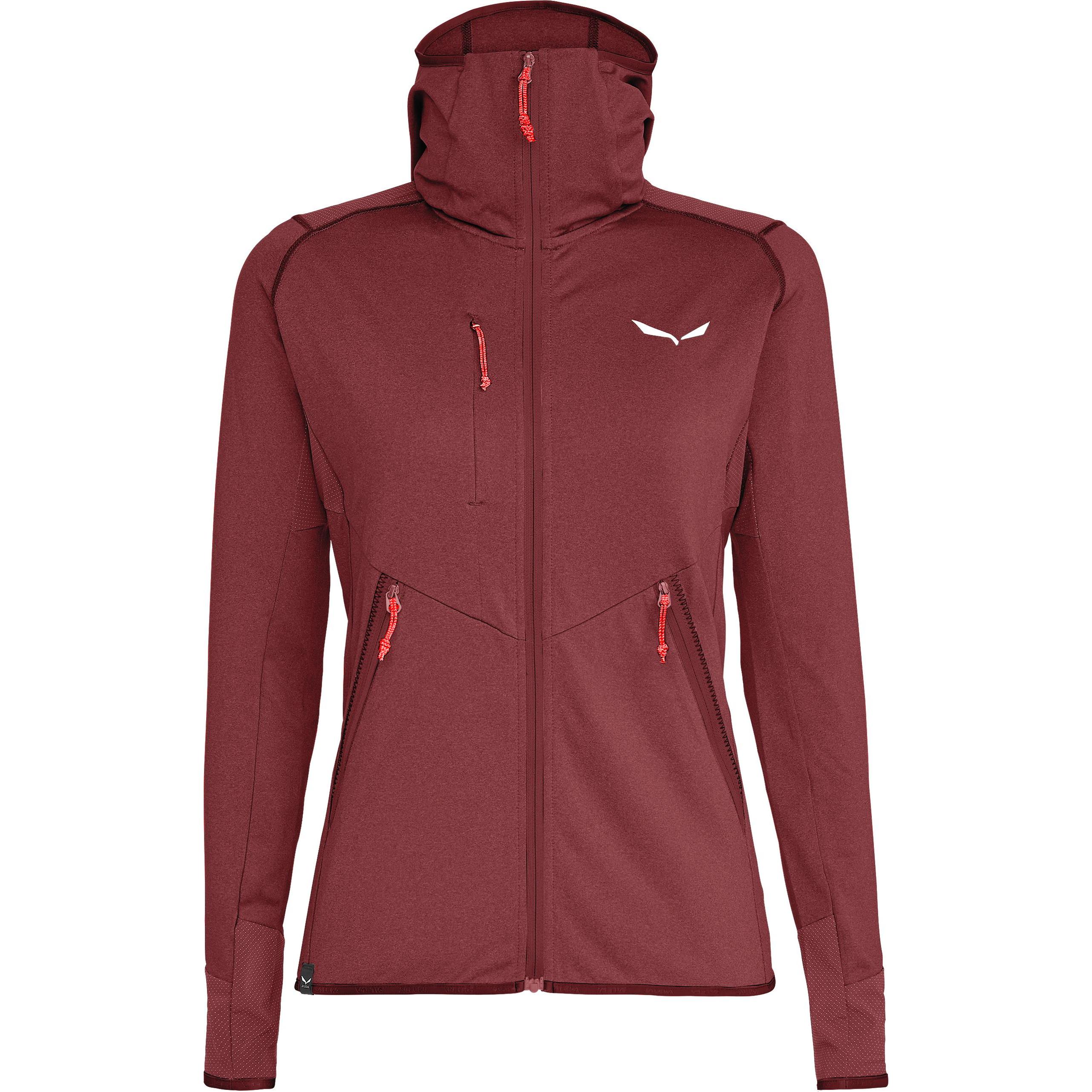 Salewa, Damen, Jacke, Agner Hybrid Pl/Dst W FullZip Hoody (36), Rot, 36