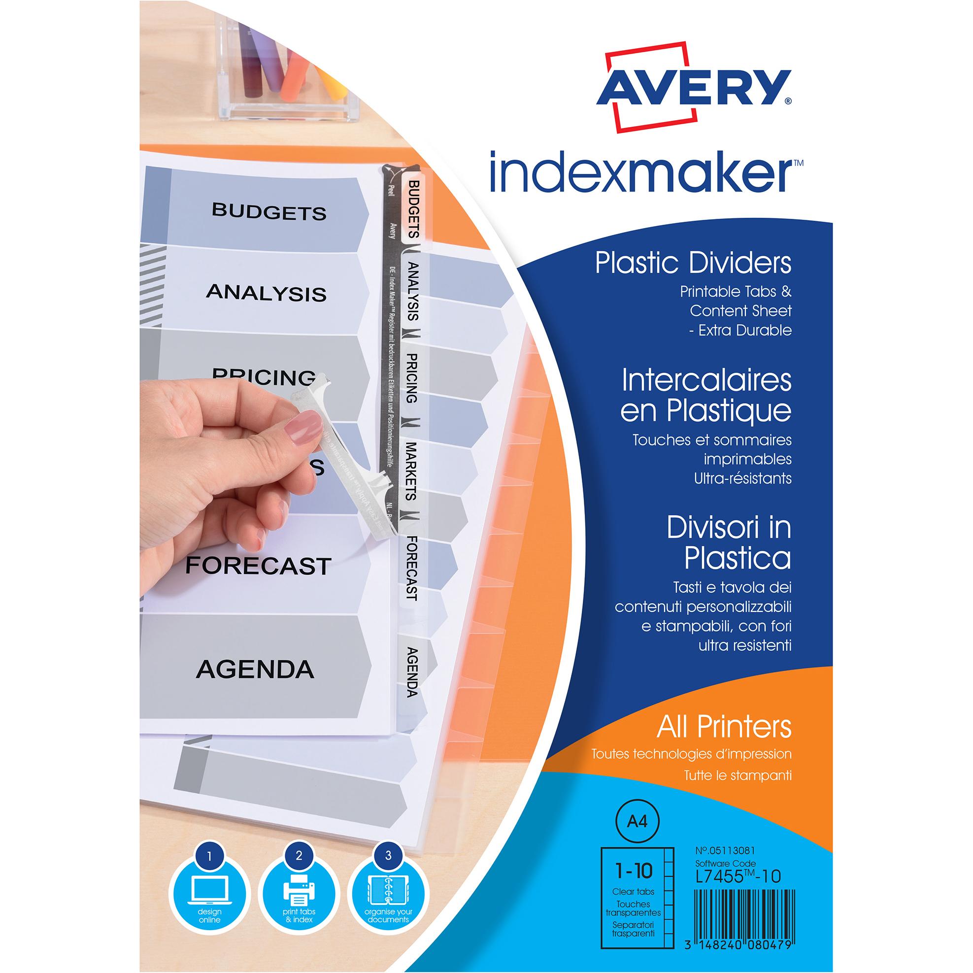 Avery, Ordner Zubehör, Etiketten-Register