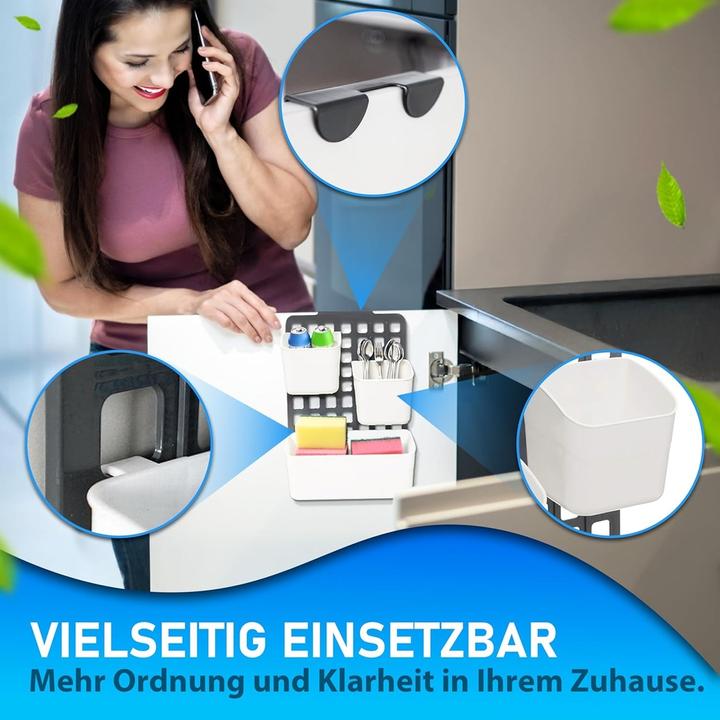 Actual product image Triton Hanging storage bag, organiser, plastic, white