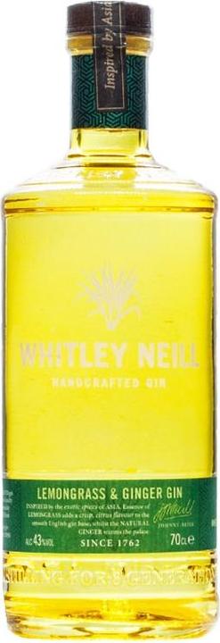 Immagine prodotto Whitley Neill Lemongrass & Ginger Dry Gin (1 x 70 cl)