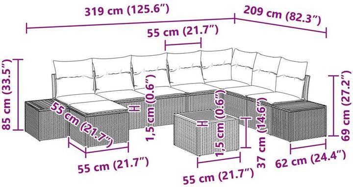 Produktbild vidaXL Will