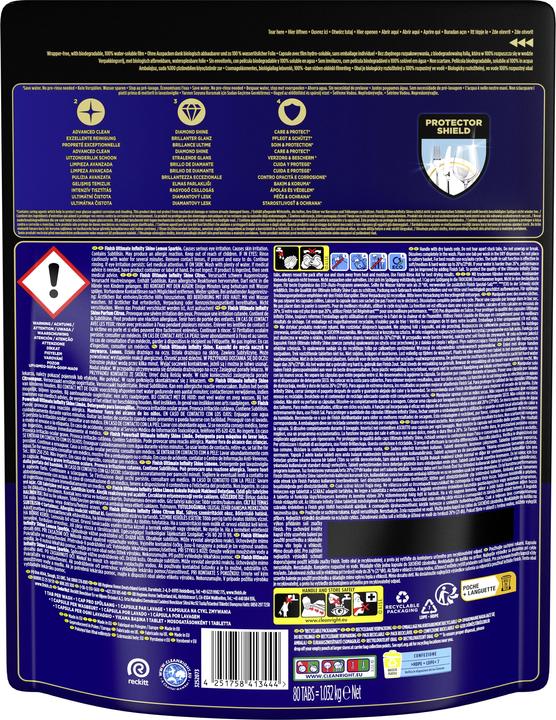 Produktbild Finish Ultimate Infinity Shine Lemon (Tabletten, 80 x)